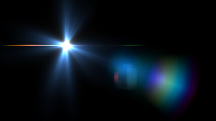 lens flare,Abstract Natural Sun flare on the black background, flare light transition, effects sunlight - obrazy, fototapety, plakaty