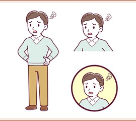 Dad in blue long sleeves