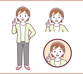 Young woman in a cardigan