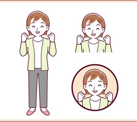 Young woman in a cardigan