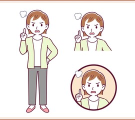 Young woman in a cardigan