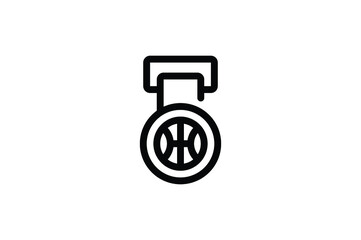 Basketball Outline Icon - Basketball