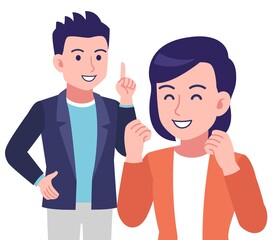 中の良いカップル