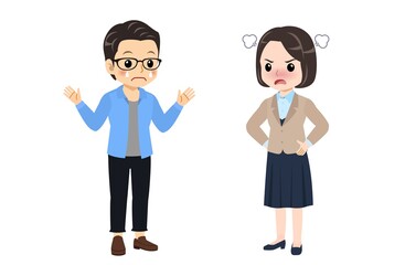 Conversation between a bank clerk and a young man