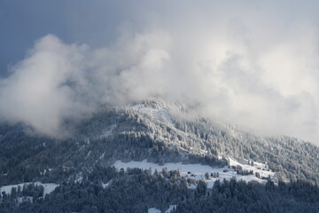 Fototapeta na wymiar Austrian winter season during holidays