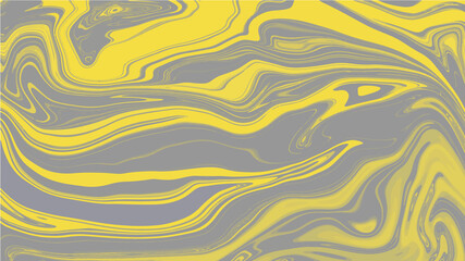 liquid marble yellow and gray color abstract background in modern style vector texture