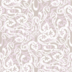 Seamless vector pattern with curves elements