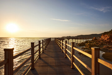 Evening at Hanagae Beach in Incheon