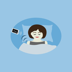 Obraz premium girl sleep