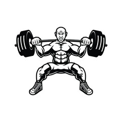 Weightlifter illustration