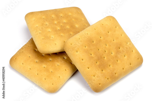 Biscuit Sec Pour Le Petit Dejeuner Isole Sur Un Fond Blanc Wall Mural Alf Photo