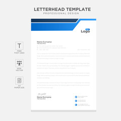 Simple creative modern letter head templates for your project design, Vector illustration