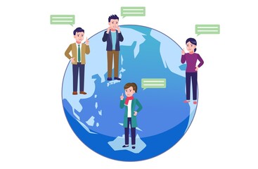 Communicate with people all over the world