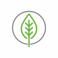 Leaf, tree logo design template vector