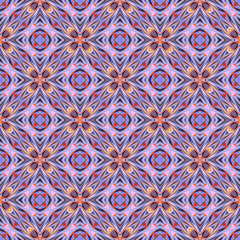 Geometric seamless pattern, ornament, abstract colorful background, fashion print, vector texture.