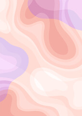 Abstract Fluid Creative Card Vector Template with Dynamic Shapes