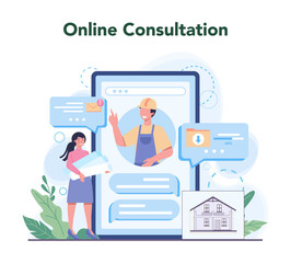 Engineering online service or platform. Technology and science.