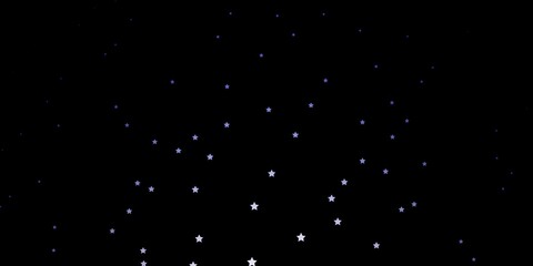 Dark Pink, Blue vector pattern with abstract stars.