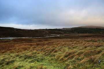 Fototapeta na wymiar Landscape of the Isle of Skye in Scotland