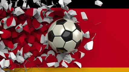 Soccer ball with Particles under Black Background. 3D sketch design and illustration. 3D CG. 3D high quality rendering.