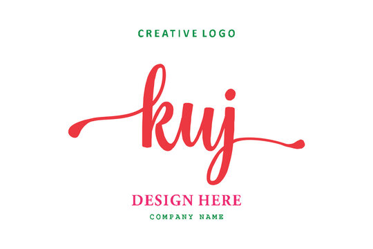 KUJ lettering logo is simple, easy to understand and authoritative