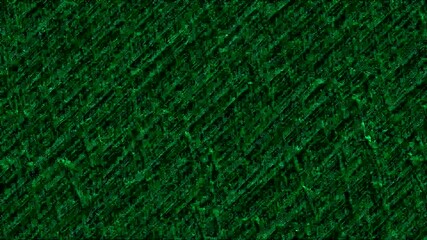 interrupted dark green data stream video