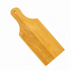 Small wooden cutting Board isolated on white background