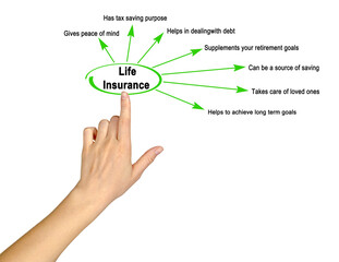 Fototapeta premium Seven Benefits of Life Insurance .