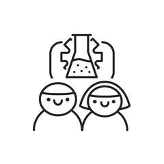 STEAM system color line icon. Pictogram for web page, mobile app, promo.