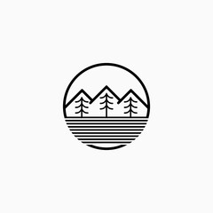 peak & pine logo design inspiration