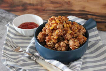 fried corn,Corn Pops
