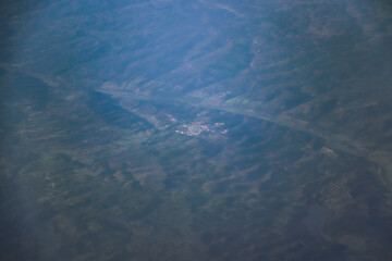 Valleys and lakes from up high