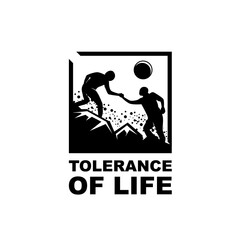 Life Tolerance Logo Design Vector