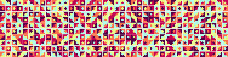 Abstract Geometric Pattern generative computational art illustration