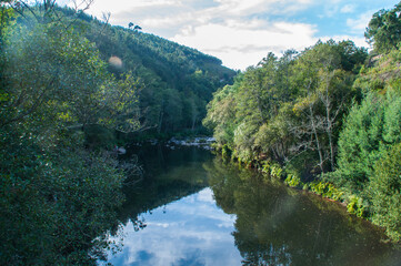 View on the river Paiva, Portugal.