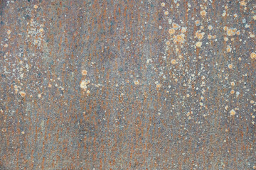 rusty metal with moss, keeping metal outdoor storage, background closeup, texture, rust