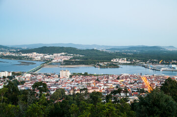 Fototapeta na wymiar View on the city of Viana do Castelo, Portugal.