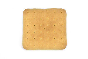 biscuit sec pour le petit déjeuner isolé sur un fond blanc