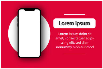 platform tablet smartphone mobile vector mockup white empty blank technology touchscreen digital online business creative graphic design for template presentation application.This is illustration 