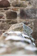 Rustic stone wall