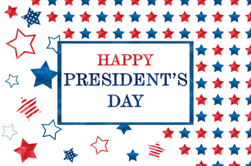 Happy Presidents' Day. Congratulatory inscription for the holiday. Closeup, no people. Congratulations for family, relatives, friends and colleagues