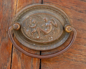 old door knocker in Italy