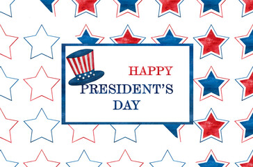Obraz premium Happy Presidents' Day. Congratulatory inscription for the holiday. Closeup, no people. Congratulations for family, relatives, friends and colleagues