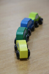 Fototapeta premium Toy cars on the table