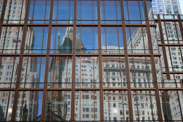 New York, USA - June 2, 2019: Historic Episcopal Trinity Church and cemetery in Lower Manhattan where Alexander Hamilton and other early Americans are buried.