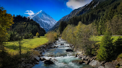 Stubaital - river in the mountains