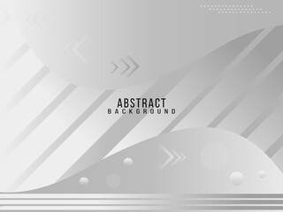 Abstract grey and white geometric stylish modern background design