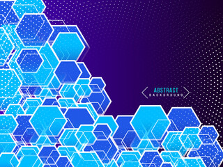 Blue geometric abstract with stylish background polygonal shapes