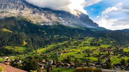 Landscape of Apls in Grindelwald, Swiss