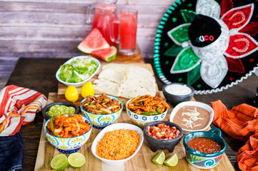 Spanish mexican food preperation